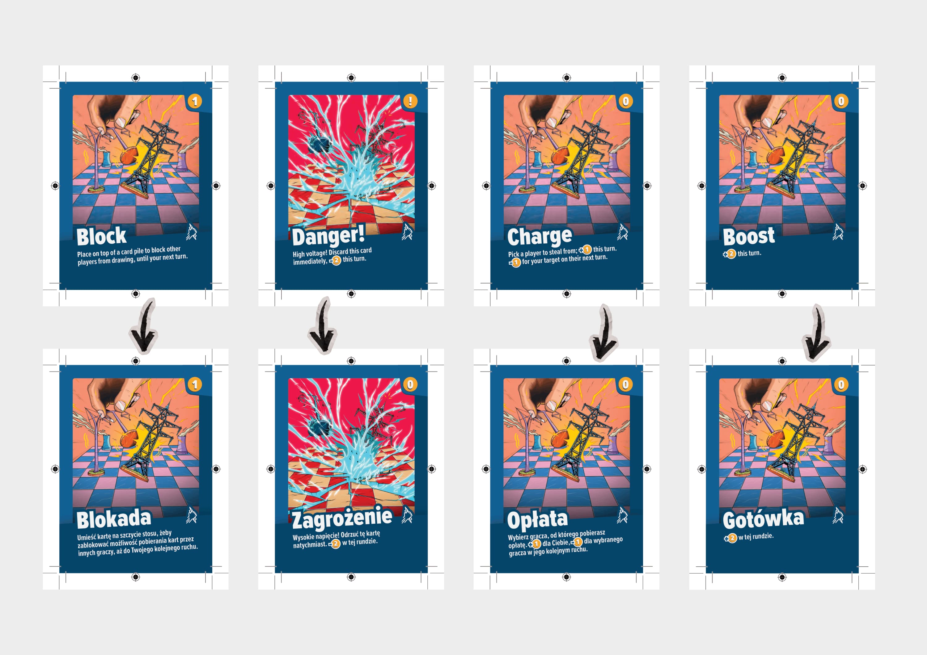 Polish Game Action Cards